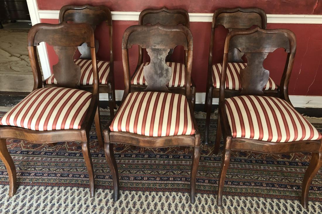 Antique American Empire Shield Back Dining Chairs (1 of 10)
