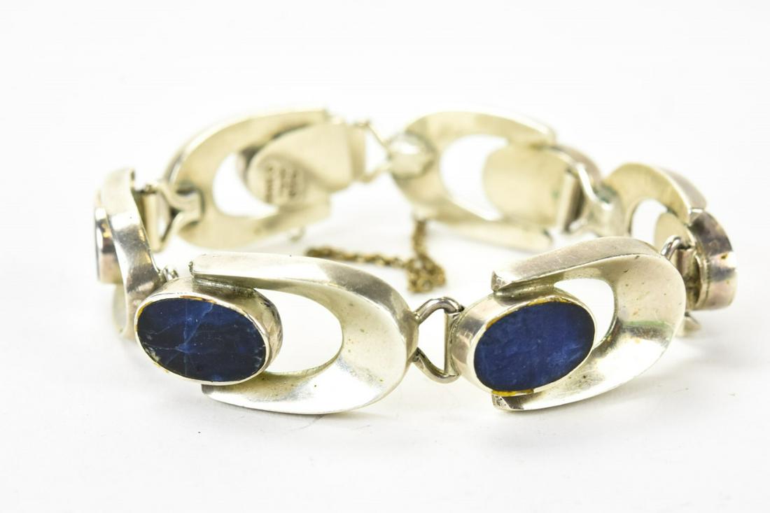 2 Sterling Lapis & Turquoise Bracelets (1 of 8)