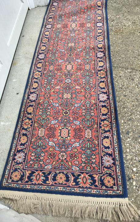 Hand Woven Oriental Style Floral Motif Runner (1 of 2)