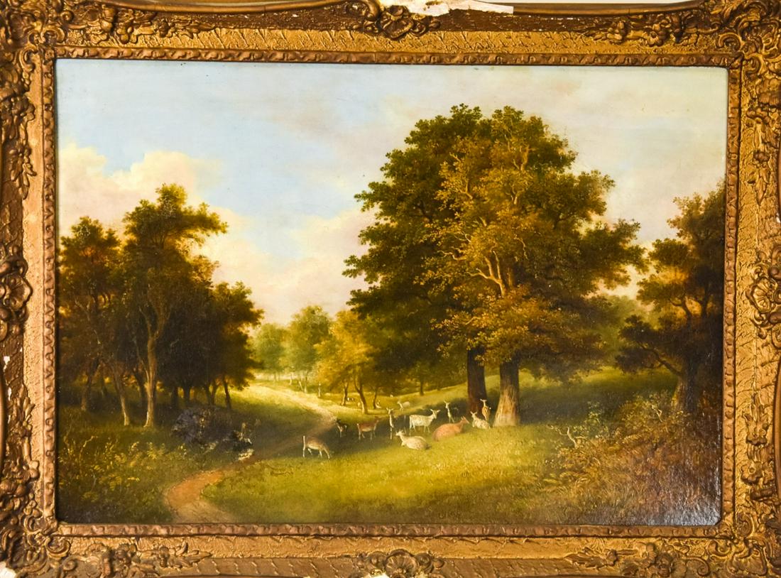 Antique Landscape Oil Painting By E. C. Williams (1 of 6)