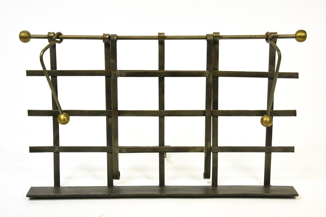Wrought Iron and Brass Library Book Stand (1 of 6)