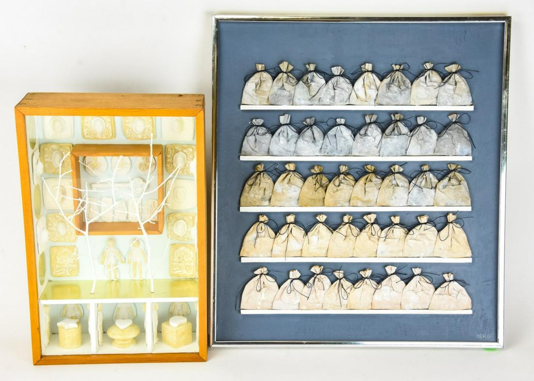 Pair Rosamond Berg 3 Dimensional  Art Pieces (1 of 5)