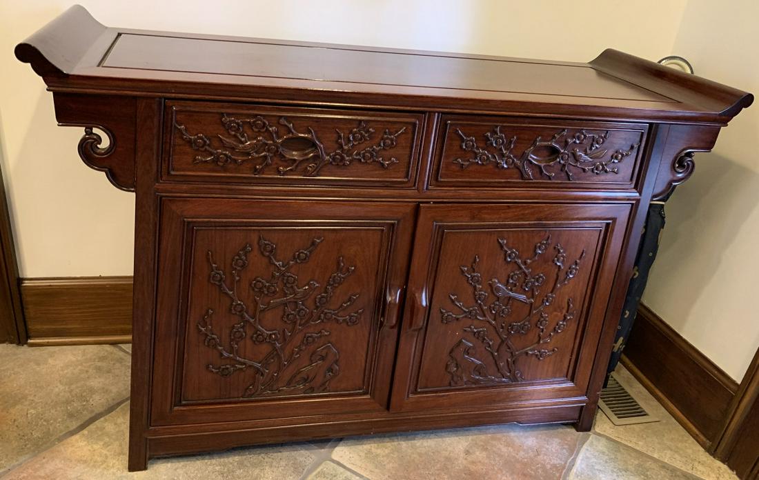 Chinese Carved Altar Form Console Table (1 of 6)