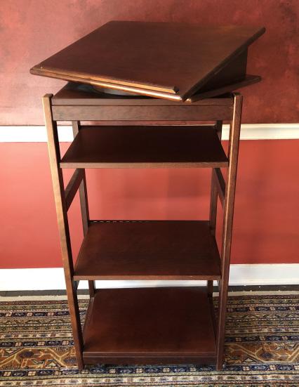 Library Lecturn / Book Display Rack Revolving Top (1 of 3)