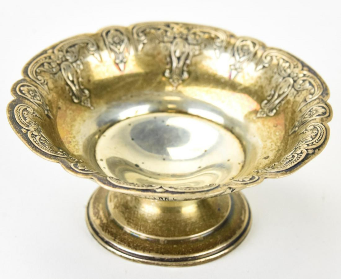 Antique Edwardian Era Repousse Sterling Compote (1 of 4)