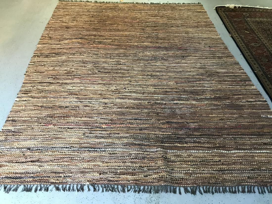 Contemporary Leather & Wool Blend 8 x 10 Carpet (1 of 5)