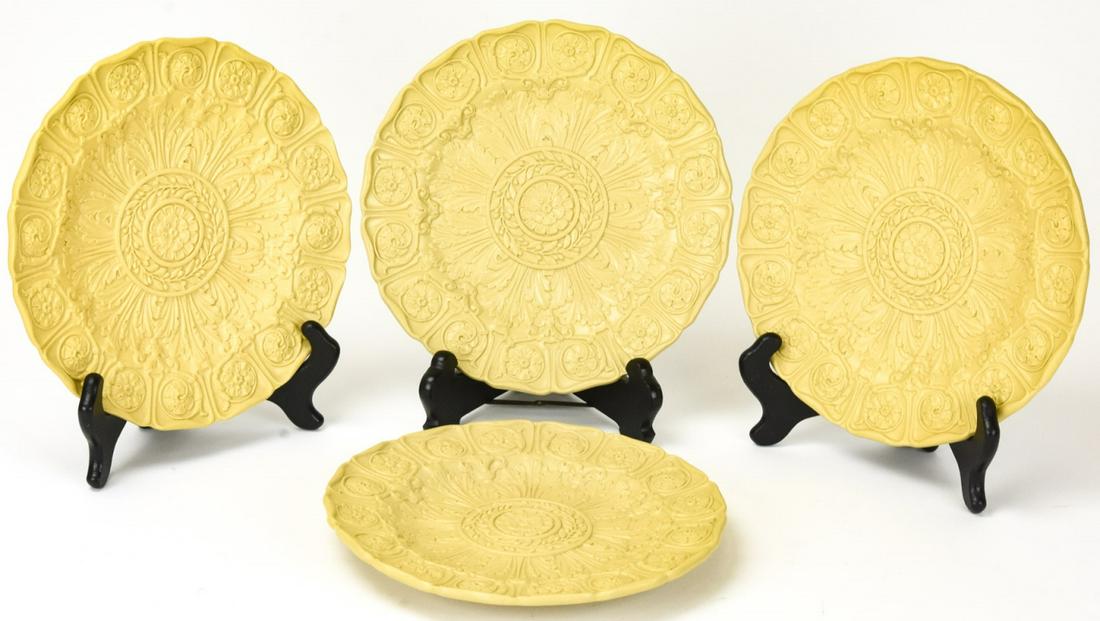 4 Antique Lava Relief Decorative Plates (1 of 10)