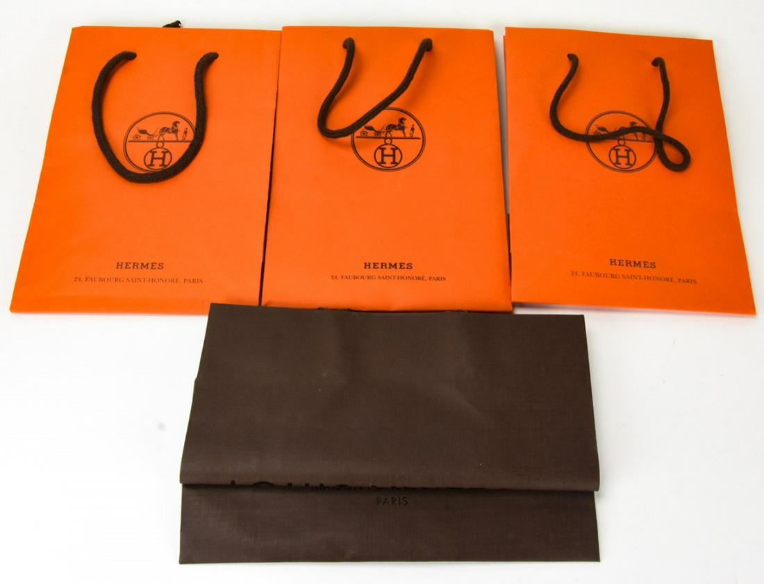3 Hermes & Louis Vuitton Shopping Bags (1 of 5)