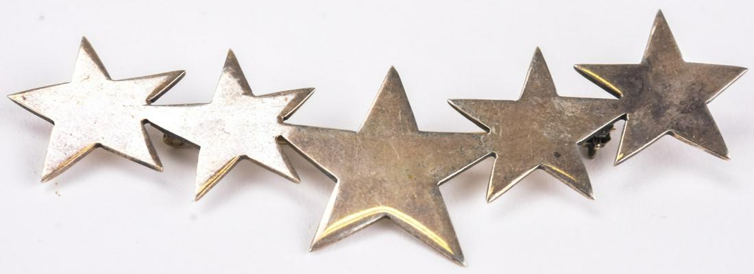Large Vintage Mexico Sterling Silver Star Brooch (1 of 9)