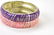 Pair Vintage Enamel & Silver Tone Bangle Bracelets - 3