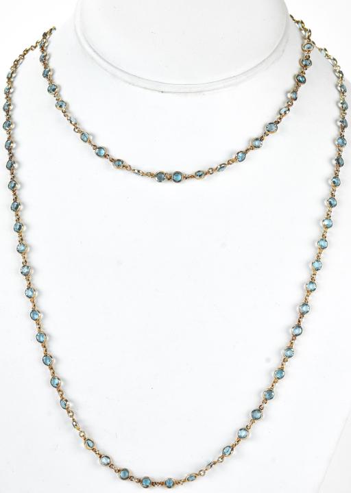 Diamonds by the Yard Style Rhinestone Necklace: Vintage Diamonds by the Yard Style Rhinestone Necklace. Measures 36 inches in length.