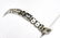 Stainless Steel Gold Tone & Rhinestone Bracelet - 2