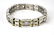 Stainless Steel Gold Tone & Rhinestone Bracelet - 4