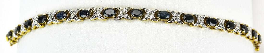 Vintage Ruby Tennis Bracelet in Vermeil Sterling (1 of 6)