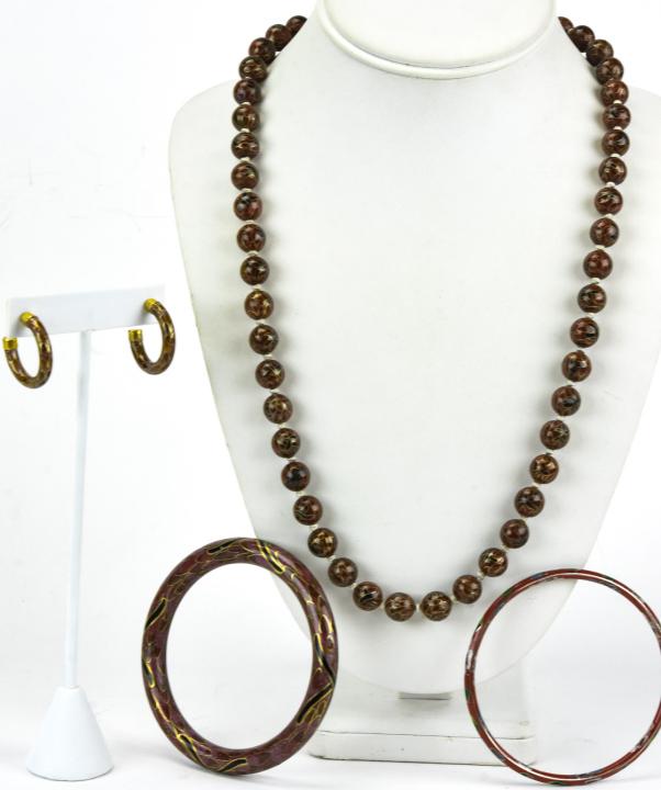 Chinese Cloisonne Jewelry Suite (1 of 10)