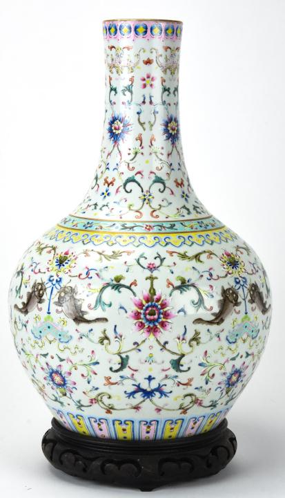Chinese Famille Rose Porcelain Vase - Signed (1 of 6)