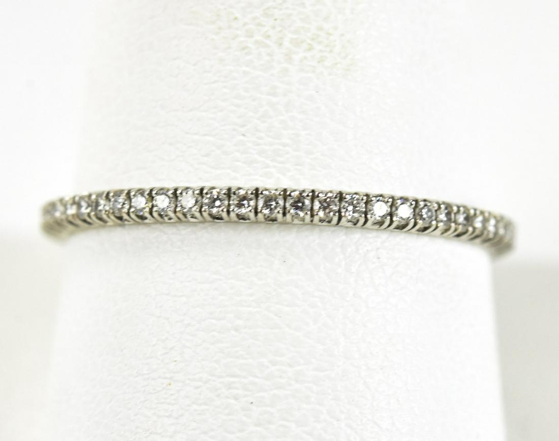 Cartier 18kt White Gold Eternity Diamond Ring Band (1 of 5)