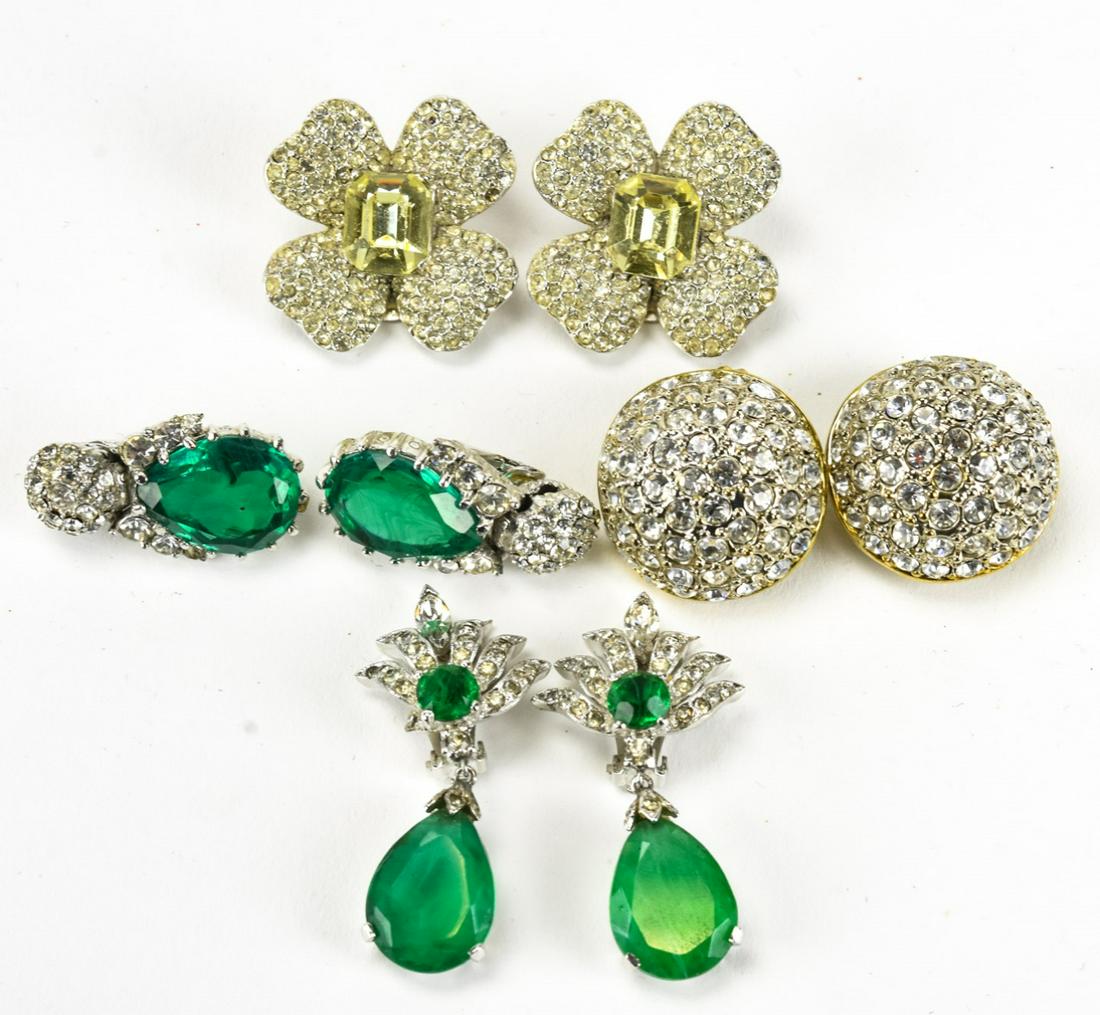 Collection of Designer Costume Jewelry Earrings (1 of 5)