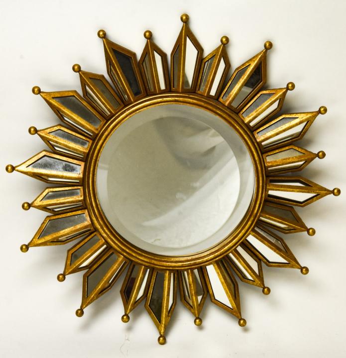 Contemporary Gilt Starburst Mirror (1 of 6)