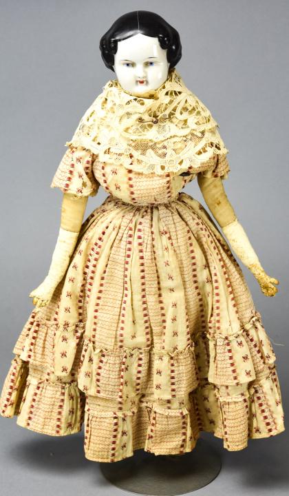 Antique 19th C German China Head Doll (1 of 7)