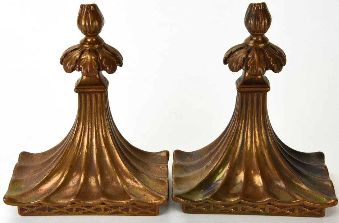 Pair Copper Wrapped Neo Classical  Wall Brackets (1 of 5)