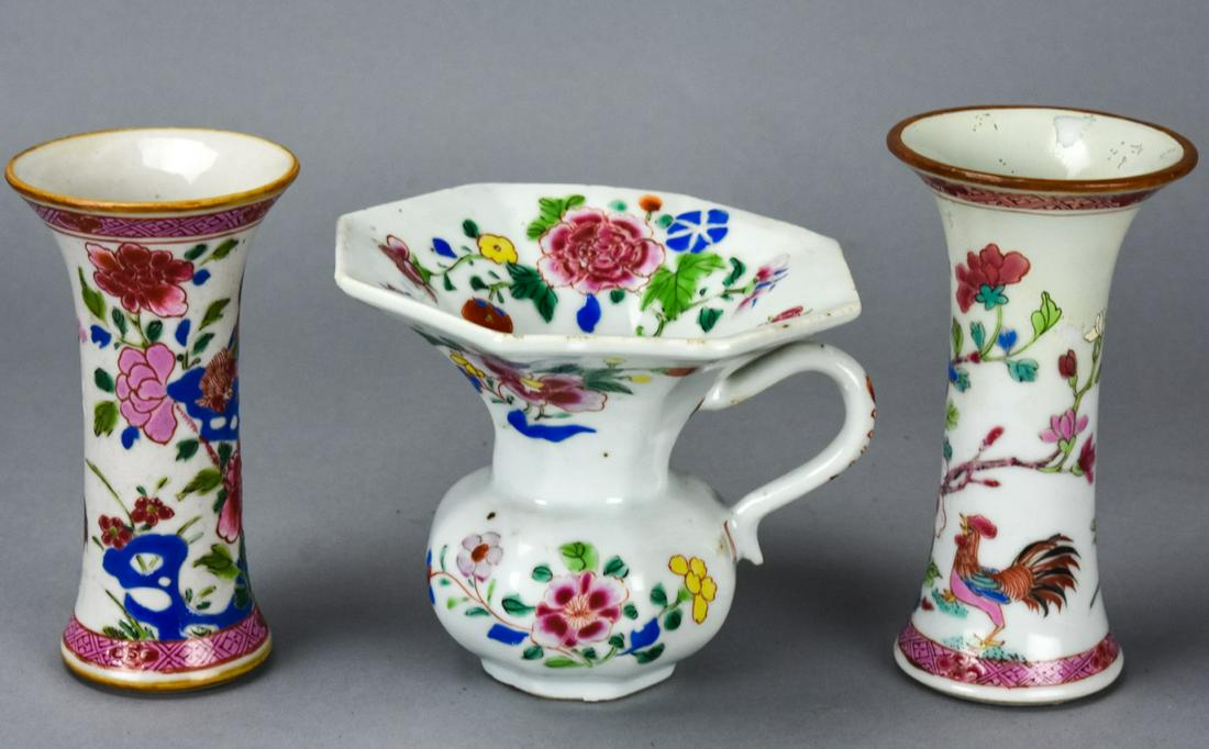 Antique Asian Hand Painted Porcelain Vessels (1 of 5)