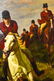 Large Signed Equestrian Hunt Scene Oil Painting - 4