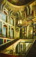 Large Signed Interior Staircase Scene Oil Painting