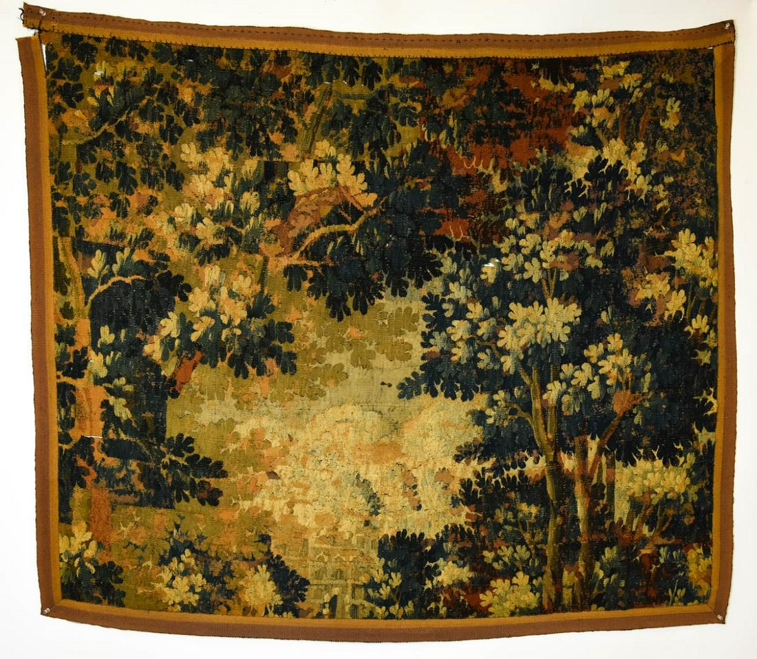 Antique 18th C Belgian Flemish Landscape Tapestry (1 of 10)