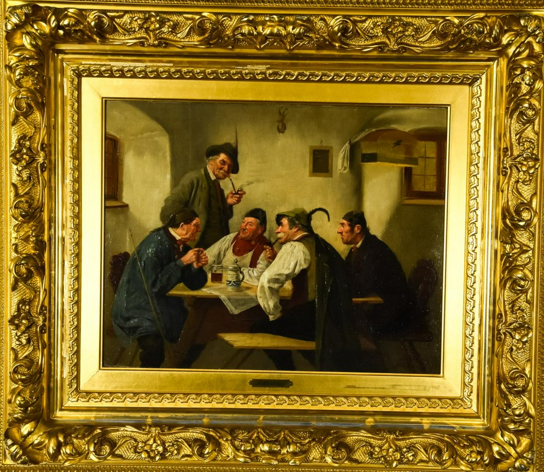 Hedwig Oehring 19th C Genre Scene Oil Painting (1 of 7)