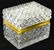 Antique Cut Crystal & Ormolu Jewelry or Table Box - 2
