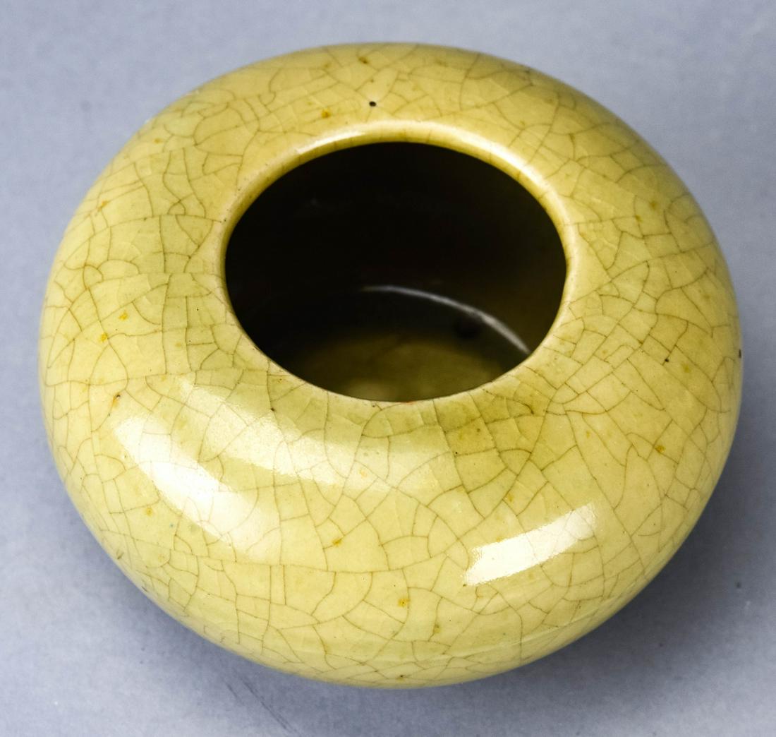 Chinese Crackleware Pottery Brush Wash (1 of 4)