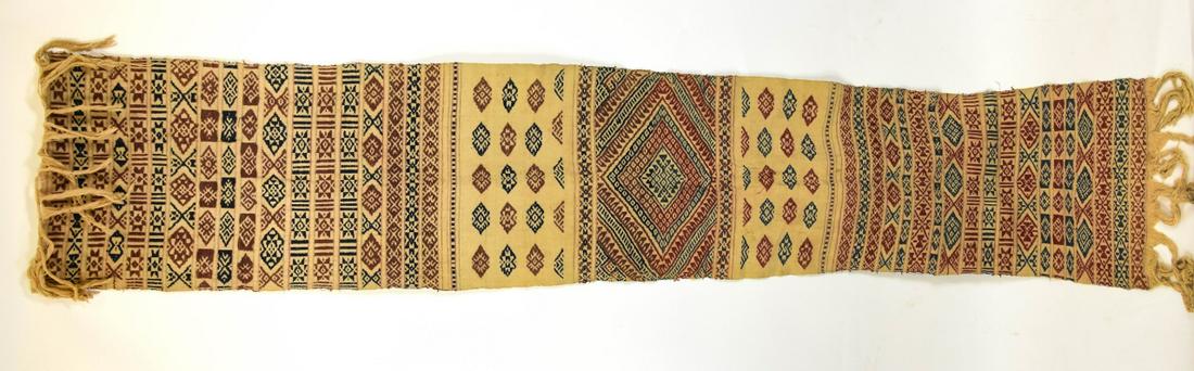 Antique Hand Woven Jacquard Runner (1 of 8)