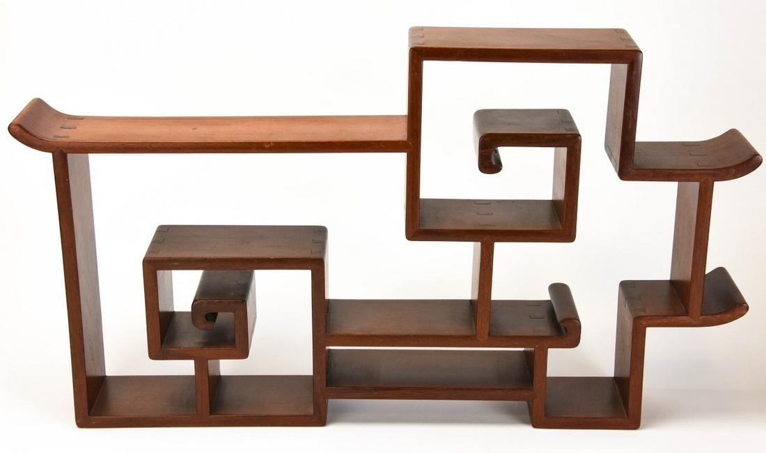 Chinese Carved Wall Mount Display Shelf (1 of 5)