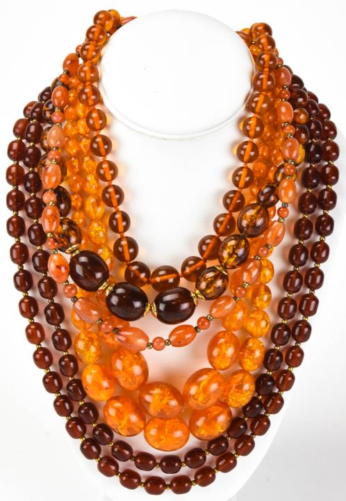 5 Amber Bead Necklaces (1 of 6)