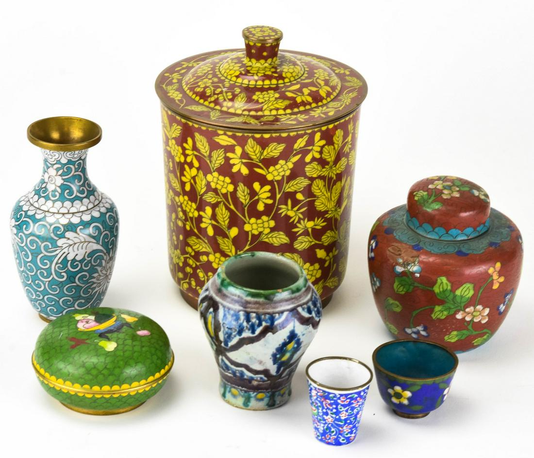 Collection Chinese Cloisonne Table Articles (1 of 5)