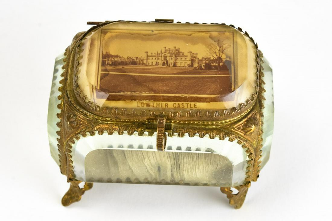 Antique Palais Royal Ormolu & Glass Jewelry Box (1 of 5)