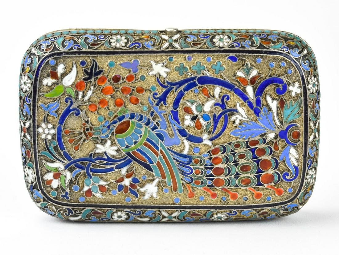 Imperial Russia Cloissone Cigarette Case Signed (1 of 6)
