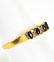 Estate Sapphire and Diamond 14K Gold Ring - 3