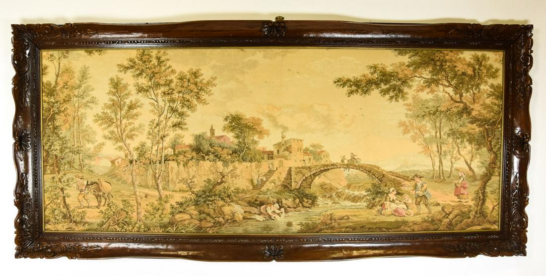 Vintage Belgian Large Scale 18th C Style Tapestry (1 of 6)