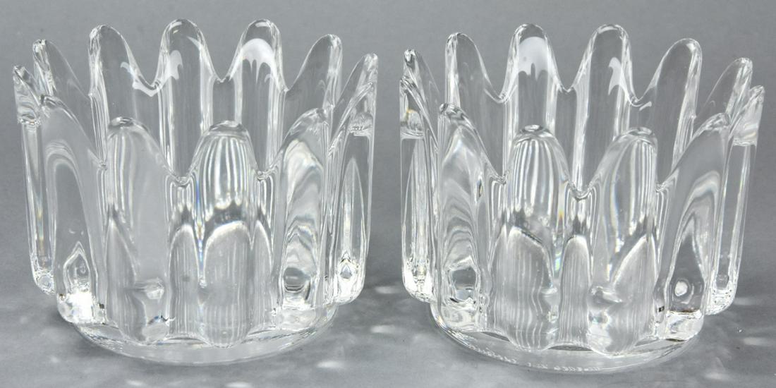 Pair Signed Matching Orrefors Crystal Bowls (1 of 5)