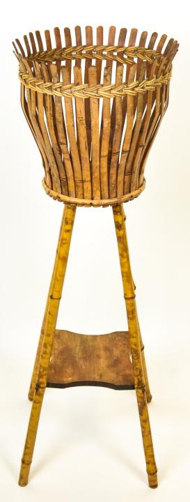 Woven Bamboo Plant Stand (1 of 6)