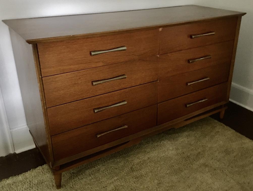 8 drawer dresser mid century deals