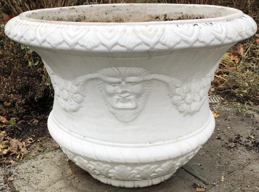 Neoclassical Style Cast Stone Garden Pot (1 of 3)