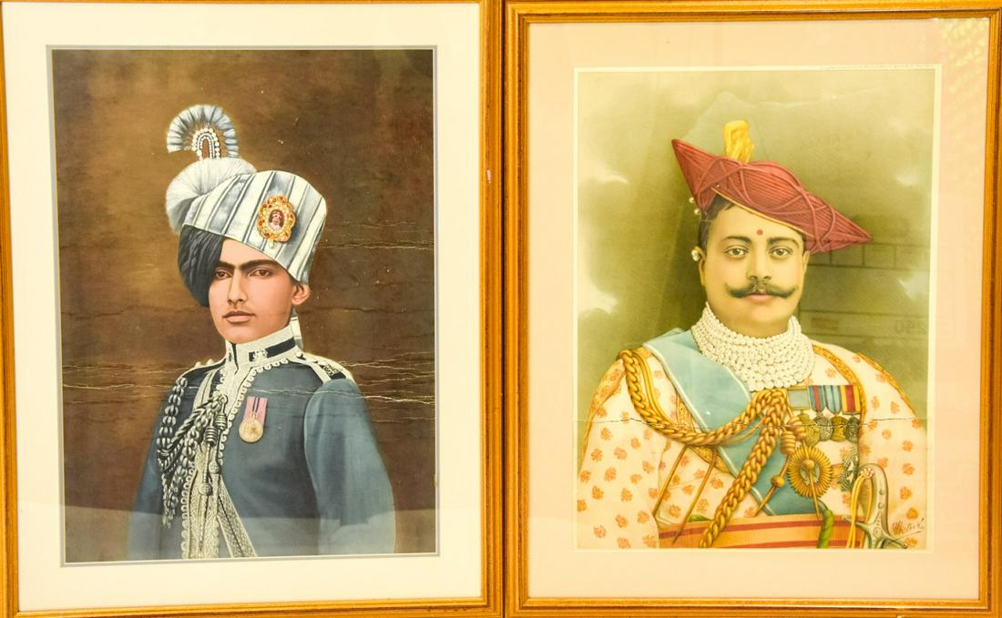 2 Hand Colored Portrait Prints Military Officers (1 of 6)