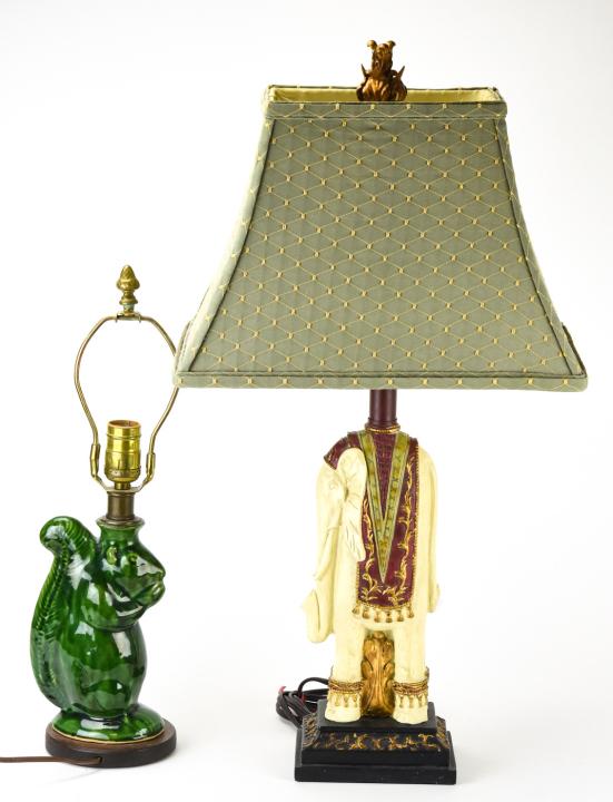 Pair of Novelty Lamps, Squirrel and Elephant (1 of 5)