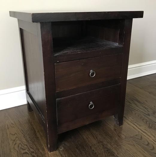 Contemporary Modern Night Stand W 2 Drawers (1 of 2)