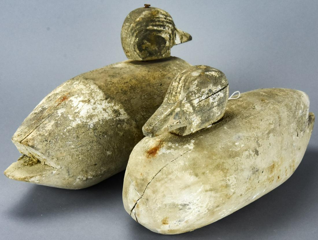 Pair Antique Carved Duck Decoys (1 of 5)