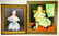 Pair Early American Prints of Children & Dolls