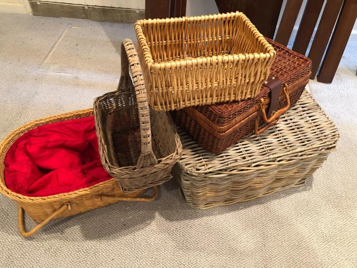 Hand Made Wicker Basket  Assortment (1 of 3)